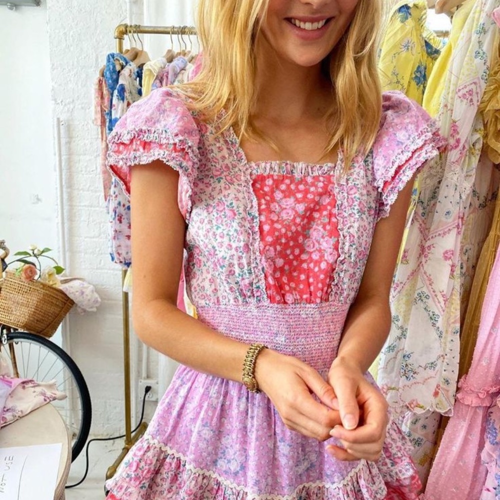 Loveshackfancy Stanton Mini Dress Size S